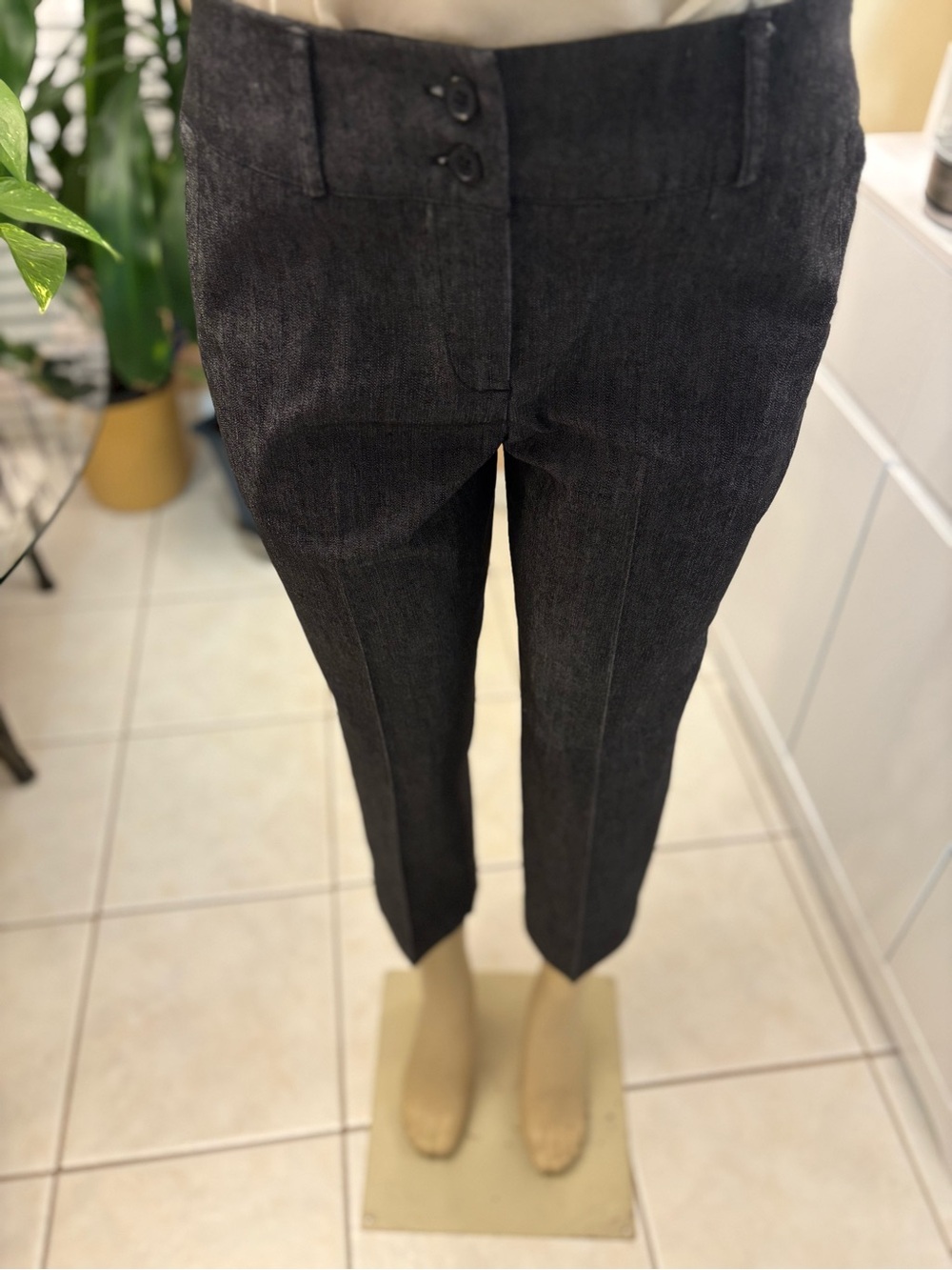 Sandro Charcoal Ankle Crop Jeans